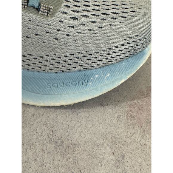 Saucony Womens Ride 17 S10924-118 Gray Running Shoes Sneakers Size 10 FLAW READ - Picture 9 of 14